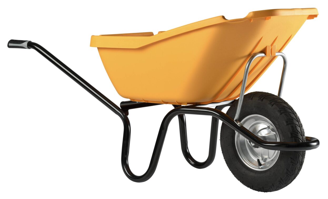 Brouette Aktiv Premium galvanisée 100 litres 1 roue anti-crevaison