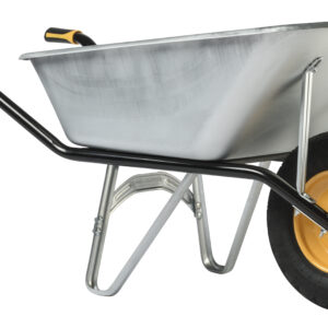 CARGO EXCELLIUM 120L Galva Wheelbarrow with Pneumatic Wheel