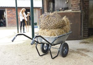 Large capacity wheelbarrows